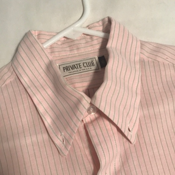 Short sleeve button up pink private club shirt. - Picture 2 of 2